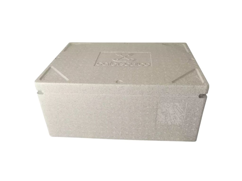 Termokasse Catersource 40 ltr 1/1 GN 60x40x27 cm med Låg H-EPS Lysegrå