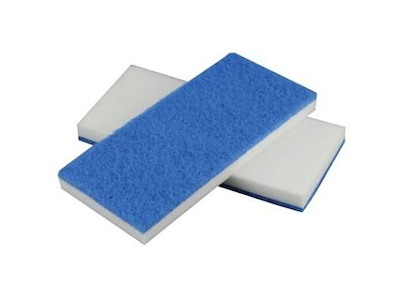 Svamp 115x250x20 mm Melamin Hvid/Blå skuresål