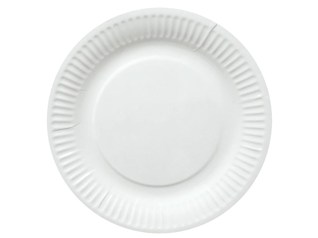 Paptallerken Catersource Ø15cm Bionedbrydelig Hvid