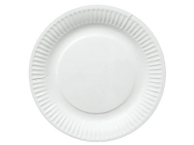 Paptallerken Catersource Ø15cm Bionedbrydelig Hvid