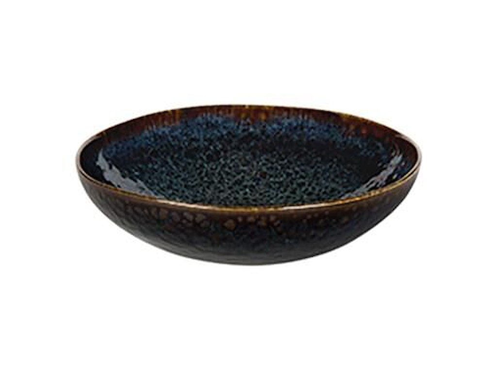 Tallerken Eccentric Petrol Ø22 cm Dyb Stentøj