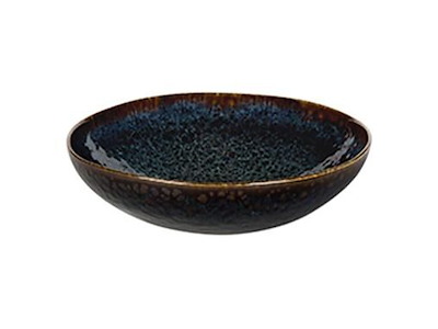 Tallerken Eccentric Petrol Ø22 cm Dyb Stentøj