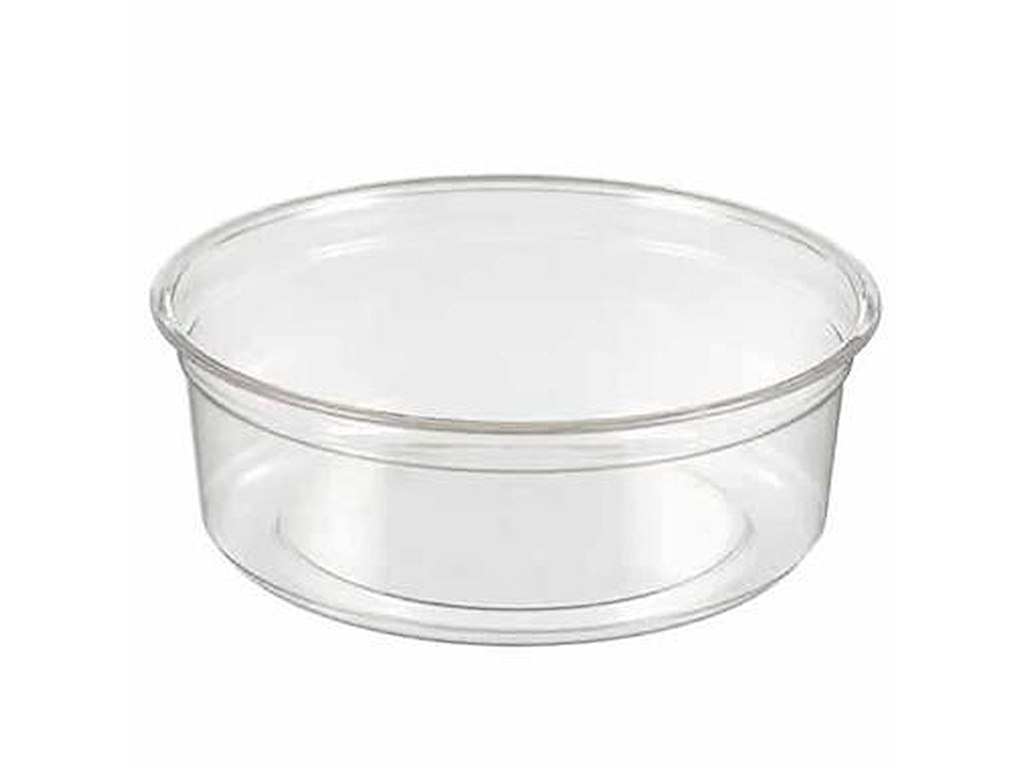 Bæger Deli 200 ml 8 oz Ø117x36 mm Rund RPET Klar