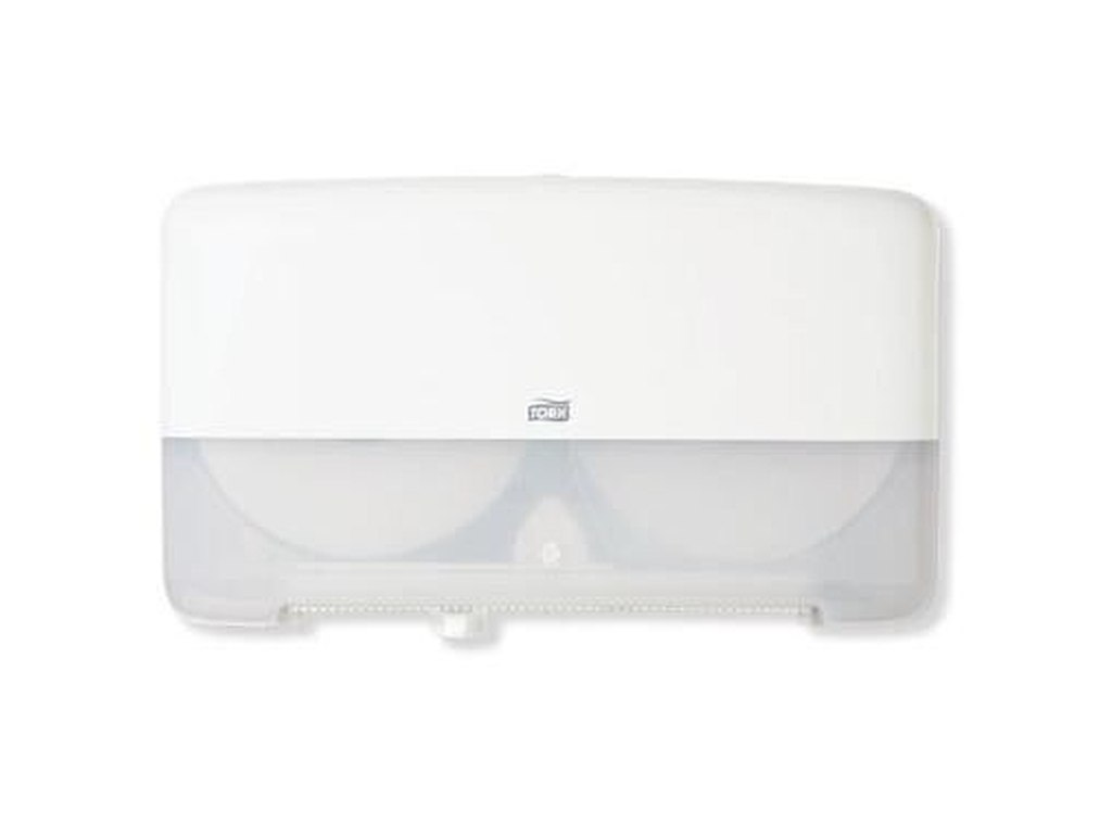 Dispenser toiletpapir Tork jumbo mini T2 twin Hvid