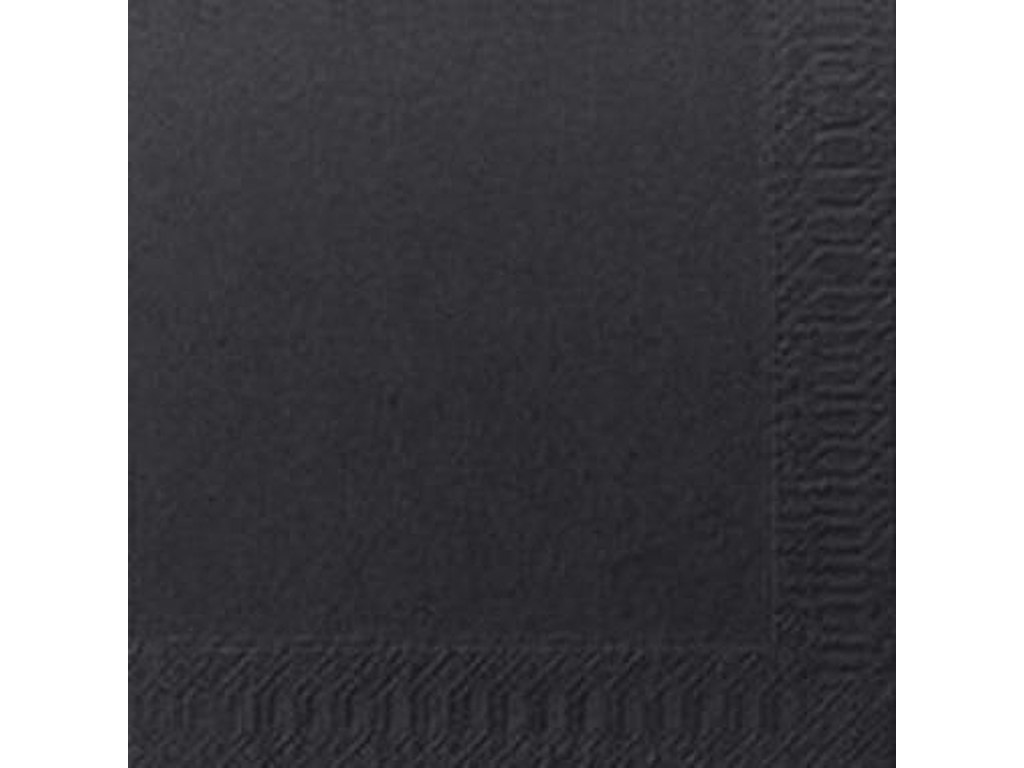 Serviet Duni 24x24cm 3-lag Sort