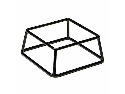 Buffetstander MULTI 18x18x8 cm Gummibelagt Metal Sort