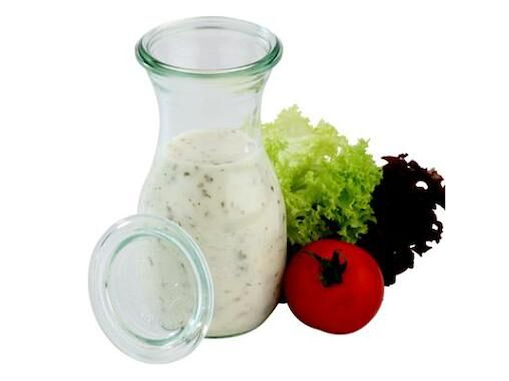 Patentflaske Weck 290 ml Ø6.95x14 cm uden låg glas