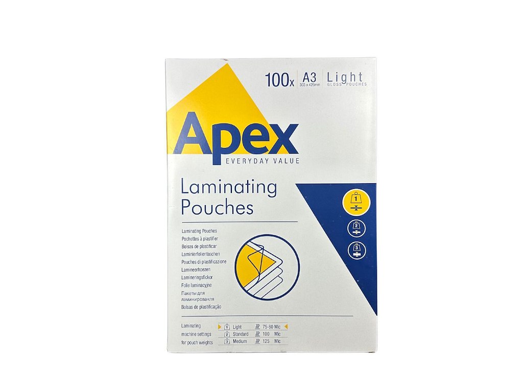 Lamineringslommer A3 - 75mic (100 stk.)