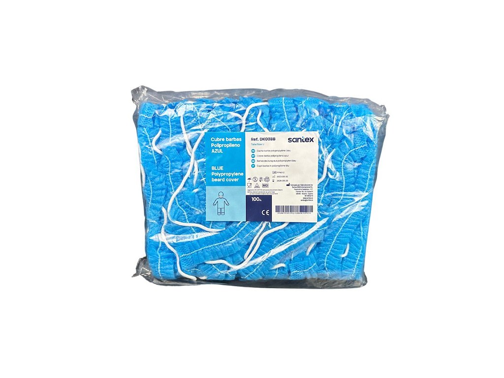 Skægnet med elastikstrop (100 stk)