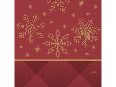 Serviet Duni 3-lag 33x33cm Rhombus Bordeaux