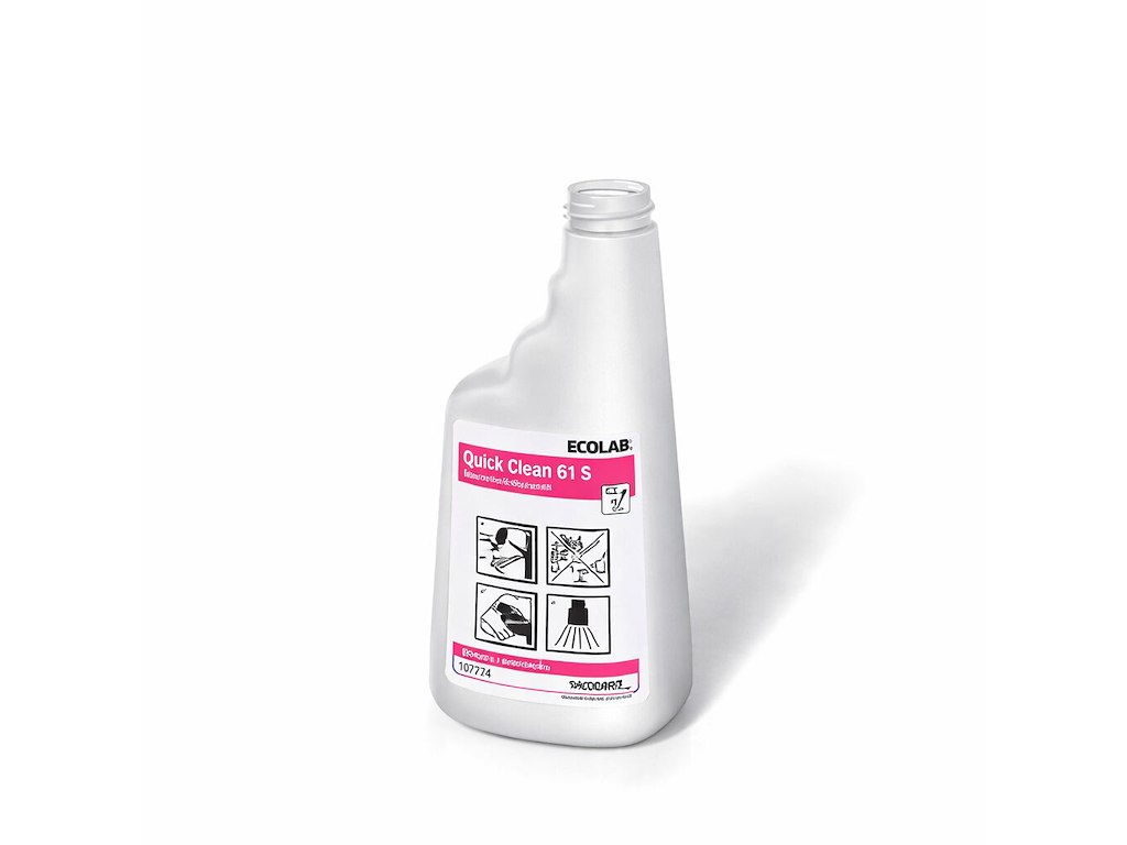 Flaske Tom Skum 650ml med Tryk uden Hoved Klar til Oasis Clean 61 S