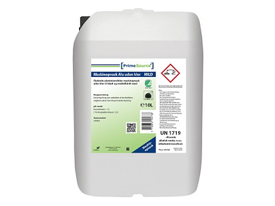 Maskinopvask Flydende Prime Source Mild Alu 10ltr Svanemærket uden Klor til alu