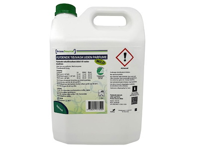 Tøjvask Flydende Prime Source Mild 5ltr Svanemærket u. Parfume til Hvidt/Farvet