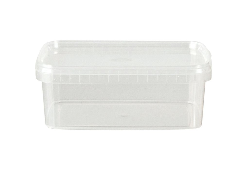 Bøtte 5541 1500 ml 195x195x61 mm Fryseegnet minus 20 grader PP Klar