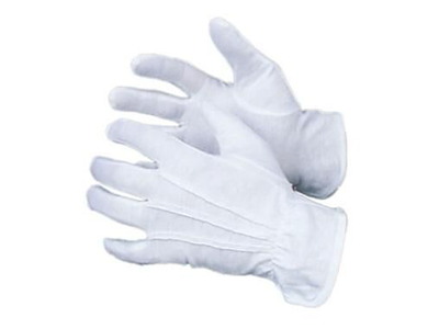 Handske str 7 Strålesyet uden Dotter Bomuld Hvid