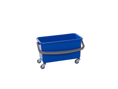 Spand 22 ltr 52x27x25.5 cm med Hjul Blå