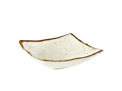 Skål Stoneart 50 cl 19x19x6 cm Melamin Hvid/Brun stenlook