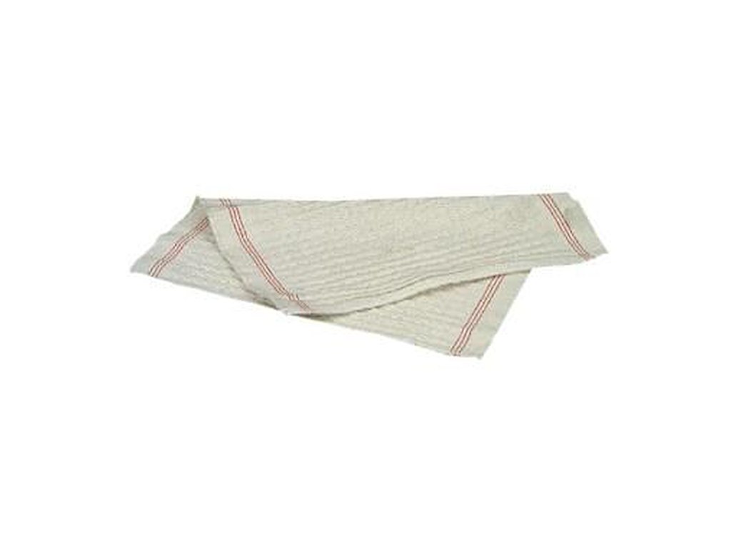 Karklud Vaffelvævet Rødstribet