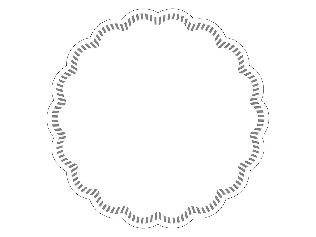 Kandeunderlag Ø18cm 7 lag hvid uden tryk