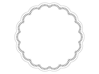 Kandeunderlag Ø18cm 7 lag hvid uden tryk