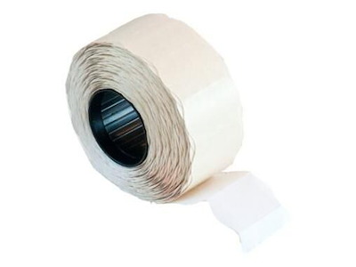 Etiket 26x16 mm wave frost lim neutral hvid