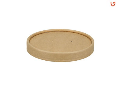 Låg Verive Rund Ø18.5xH1.5cm Pap/PLA Brun