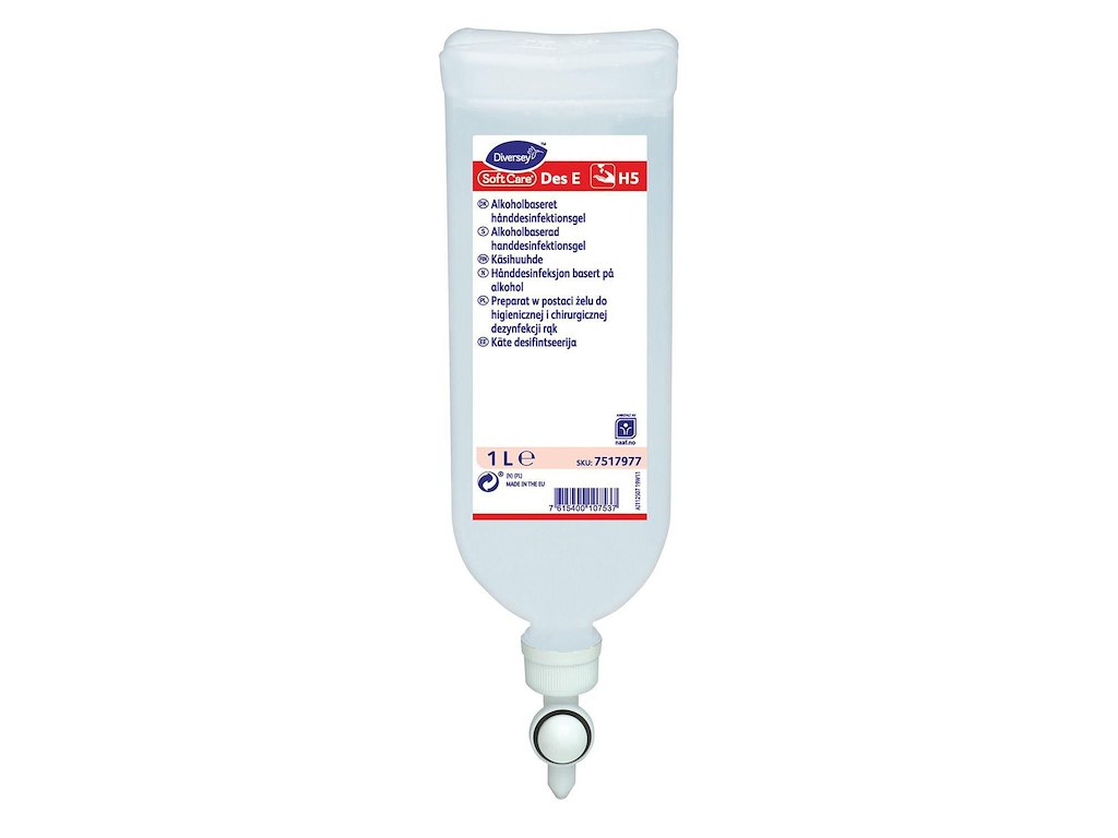 Hånddesinfektion gel Soft Care Des E H5 til Soft Care Safe dispenser 1 ltr