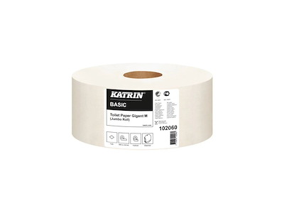 Toiletpapir Jumbo Katrin 1-lag ?23.5 cm 435 m Uperforeret