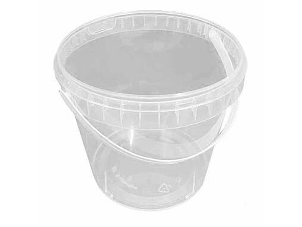 Bøtte spand 5141 2300 ml Ø170x153 mm med hank PP Klar