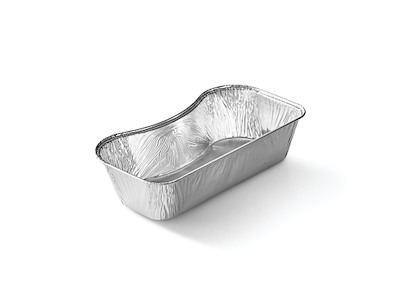 Indsats bakke 400 ml buet form 174x89/78x41 mm til Ready2cook bakker alu