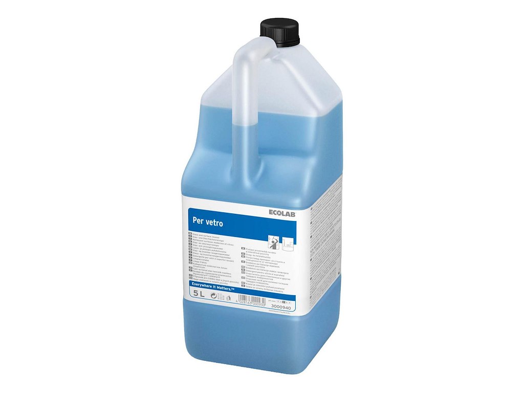 Glasrens/Universalrengøring Per Vetro med Parfume 5 ltr Blå