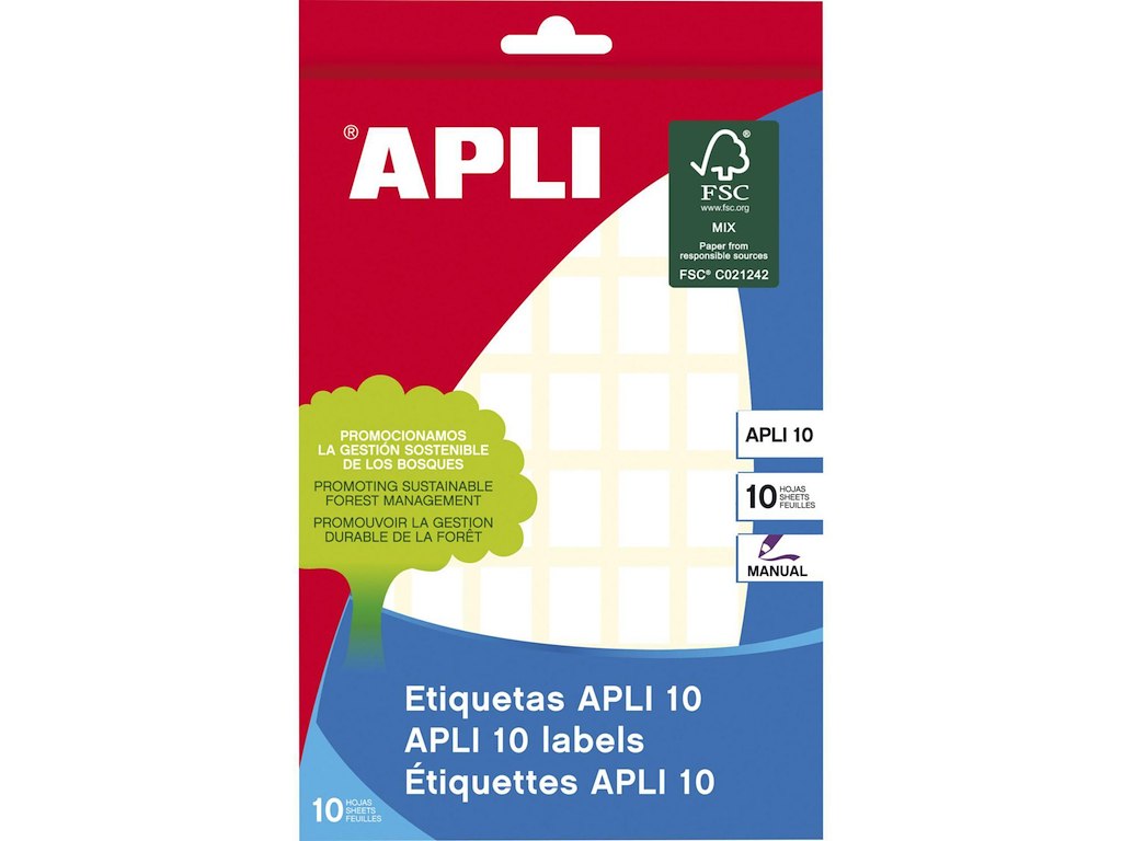 Markeringsetiket Apli Avery L19,5xB12mm