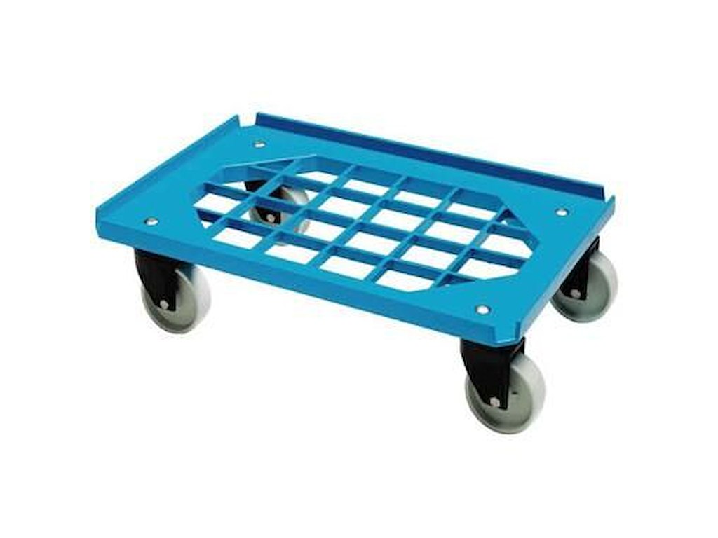 Tralle Mini Moove 60x40 cm med Gitterramme/4 hjul ABS/PP Blå