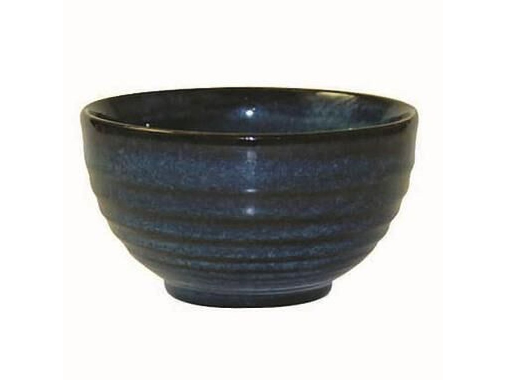 Skål Bit on the side Ripple 56 cl Ø13,5xH7.5cm porcelæn blå