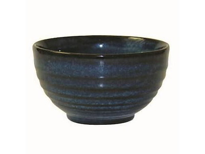 Skål Bit on the side Ripple 56 cl Ø13,5xH7.5cm porcelæn blå