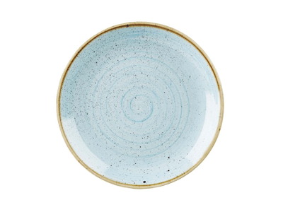 Tallerken Coupe Stonecast Ø26 cm Porcelæn Lyseblå