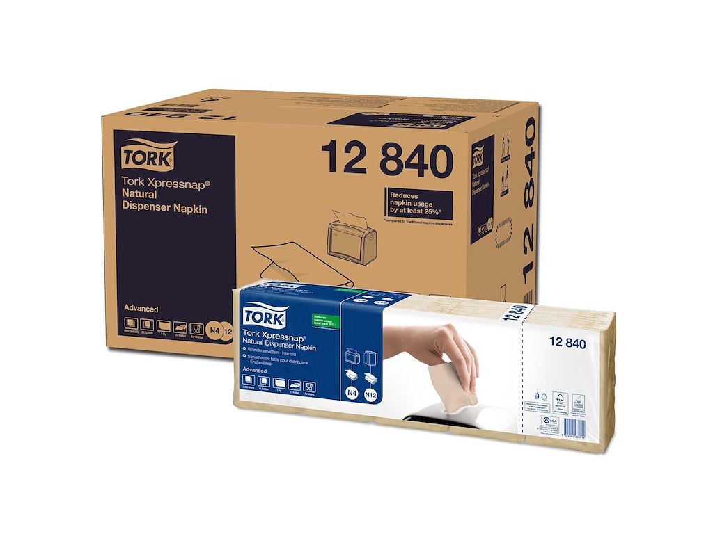 Serviet Tork N4 Xpressnap 213x330mm 1-lag Natur