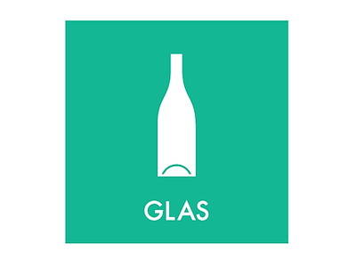 Piktogram L120xB120mm Glas