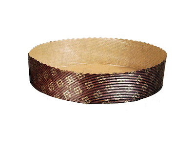 Kageform Ø200x45 mm Rund Brun/Guld uden tilsat fluor