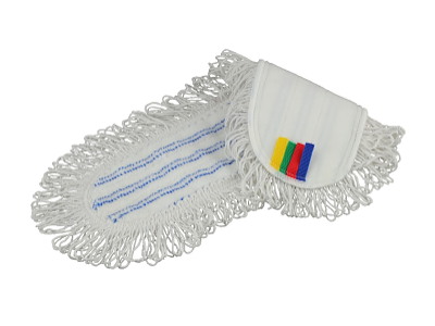 Moppe Velcro Kombi 60cm Microfiber med Løkker Hvid Våd