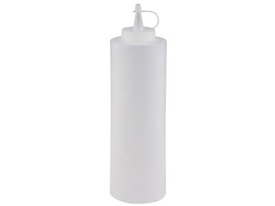 Plastflaske 700 ml Ø7x24 cm med Tud/Skruelåg Klar