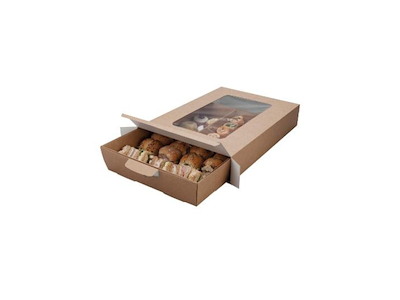 Æske med rude 482x331x82.5 mm Karton Brun til 118990