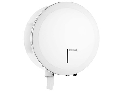 Dispenser Toiletpapir Katrin Jumbo Midi/Maxi med Lås Metal Hvid
