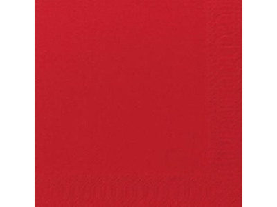 Serviet Duni 24x24cm 3-lag Rød