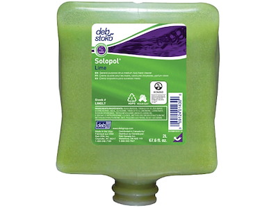 Håndrens Solopol Lime med parfume til Cleanse Heavy 2000 dispensere 2 ltr Grøn