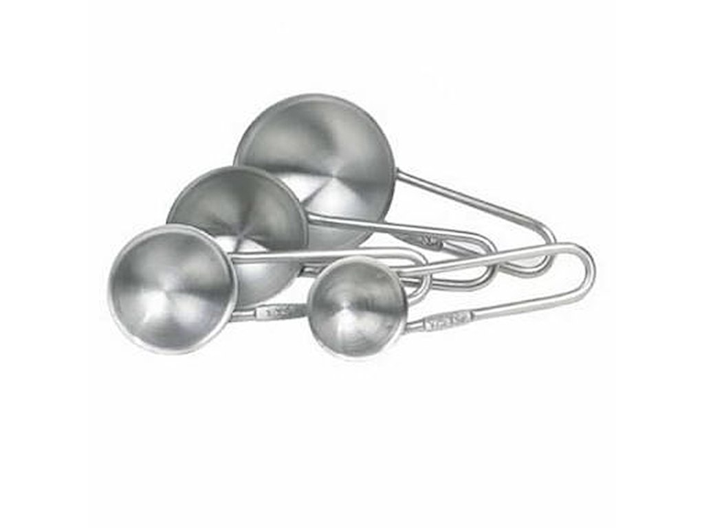 Måleskesæt 4 dele. 2.5/5/10/15 ml. Rustfri stål