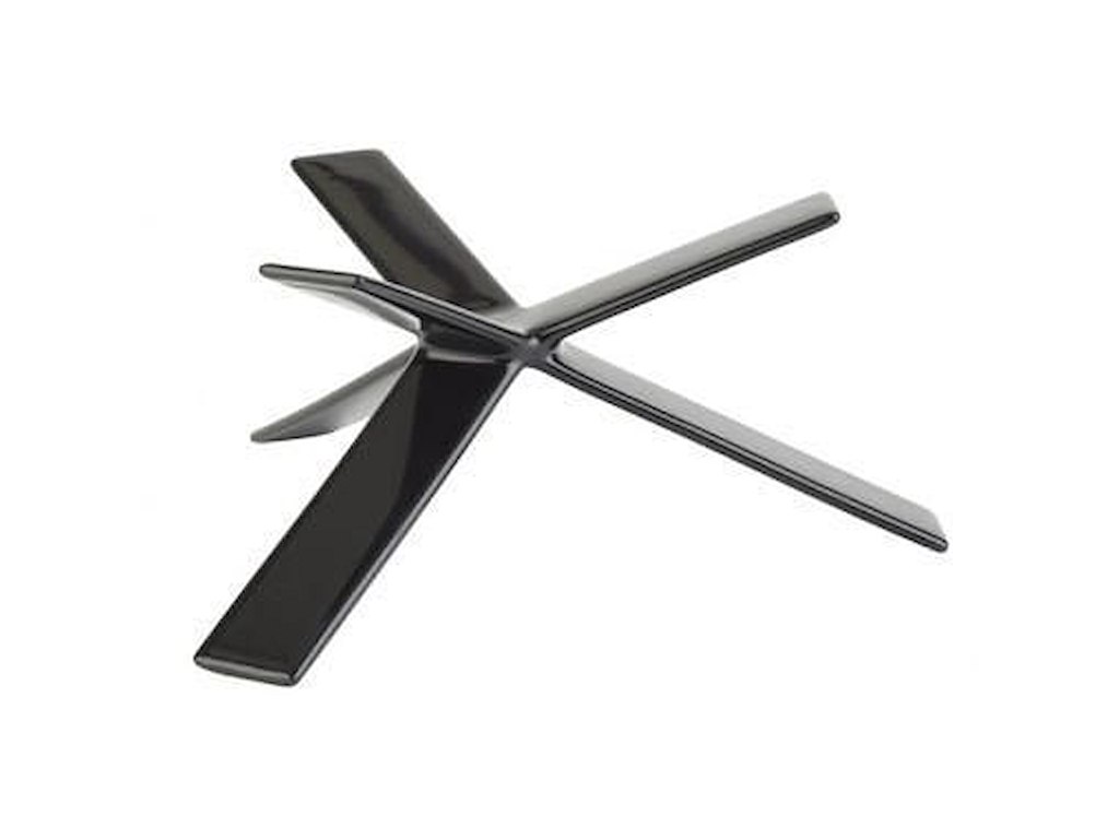 Buffetstander STAR 8 cm Gummibelagt Metal Sort