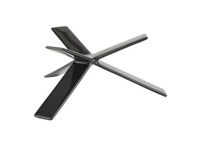 Buffetstander STAR 8 cm Gummibelagt Metal Sort