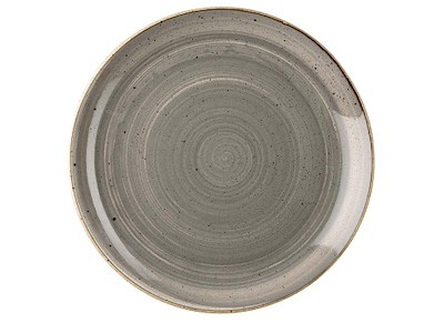 Tallerken Coupe Stonecast Ø26 cm Porcelæn Grå