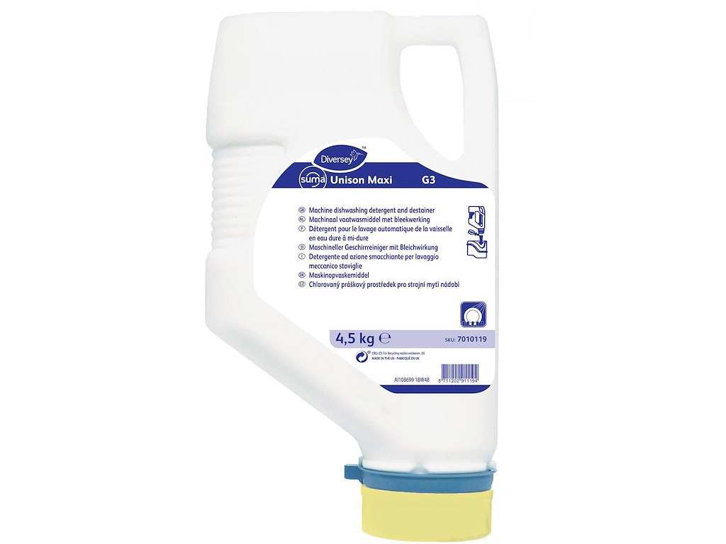 Maskinopvask Anlæg Pulver Suma Unison Maxi G3 4.5kg med Klor til belægninger